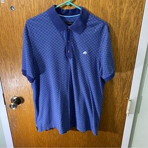Banana Republic Blue Polo with Geometric Design